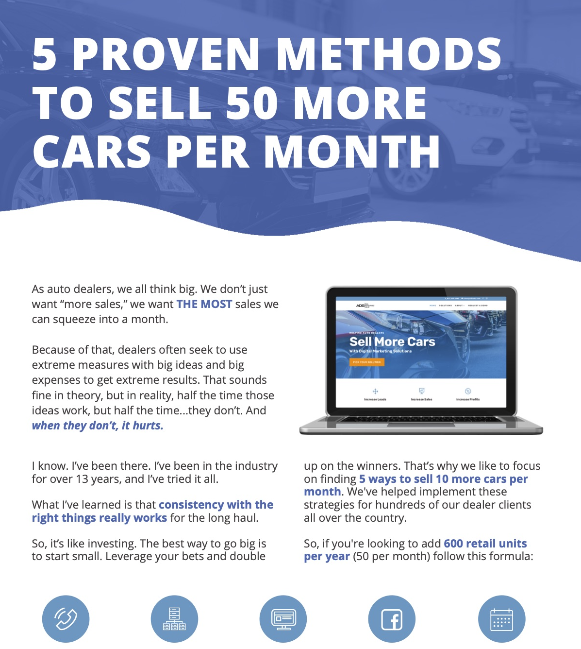 5 Proven Methods to Sell 50 More Cars Per Month